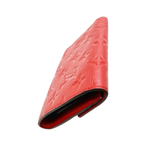 Louis Vuitton Monogram Empreinte Curieuse Compact Wallet in Cerise Red - Picture 11 of 15